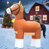 9Ft Clydesdale Horse Inflatables Christmas Spring, Farm Ranch Giant Blow Up Animals Cute, Decorations Outdoor Yard Built