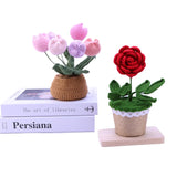 Hand-Woven Red Roses Never-Fading Rose Artificial Flowers Are Used For Display, Table Decorations And Handmade Vases As Unique Gifts For Girlfriends, Wives, Mothers, Friends And Classmates