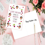 The Office Valentines Day Card For Him Her, Funny Dwight Valentines Gifts For Husband Wife, Best Birthday Gift For Boyfriend Girlfriend, My Heart Only Beets For You