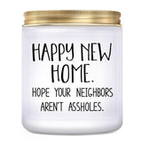 House Warming Gifts For New Home - Housewarming Gift, Funny Housewarming Presents, New Home Owner Gift, New House Present, Lavender Candles