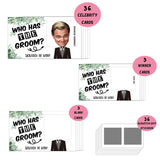 Bridal Shower Games - Who Has The Groom Scratch Off Cards - Rustic Greenery Scratch Off Cards & Stickers - Bachelorette Party Game - Girls Night Out Activity - Bride Shower Supplies Decorations - 36 Pcs(D02)