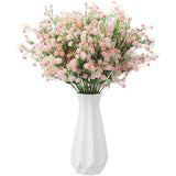 12 Pcs Spring Babys Breath Flowers Wedding Artificial Flowers Bulk Fake Gypsophila Babys Breath Bouquet Sprays Faux Floral For Home Vase Floral Arrangement Mother'S Day Decor(Light Pink)