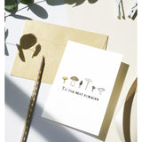 Father'S Day Mushroom Card, Birthday Card For Nature Lovers, Card For Mushroom Hunters (Premium Quality, Handmade)