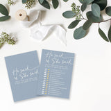 Wedding Shower Games, He Said She Said Game Cards, 30 Wedding Party Game Cards For Couple-To-Be, Newlyweds, Bride & Groom Funny Activities Supplies & Decorations - B08