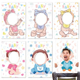 6 Pcs 6 Pcs Blindfolded Baby Shower Games Feed Me Baby Shower Games Funny Feed Blindfolds Activities Play Food Feeding Party Supplies For Guests Gender Reveal (Regular)