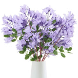 4Pcs Faux Light Purple Artificial Delphiniums, 24.8 Inch Long Stem Artificial Jacaranda Flowers For Tall Vases, Fake Delphiniums For Artificial Flower Arrangements, Home Party Decorations