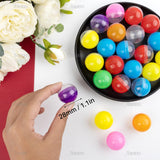 , Colorful Small Round Capsules 1.1 Inch Vending Machine Empty Plastic Gumball Containers For Party Favor Prize (50 Packs)