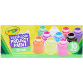 10-color Neon Washable Kids Paint (Set of 10)