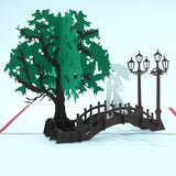 Bridge Of Love Pop Up Card - 3D Greeting Card For Birthday, Anniversary, Wedding And All Occasions - Express Your Love With Paper Art