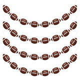 4PC - Football Party Decorations - Football Banner - Football Hanging Decorations Decor for Themed Birthday Party Bowl Game Fans Home Garland Supplies Flag