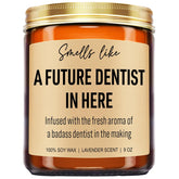 Funny Future Dentist Candle, Dentist Gifts, Dental Hygiene, Dental Hygienist Gifts For Women, Men, Coworkers - Dentists Christmas, Dental School Student Graduation, Dental Office Decor - 9 Oz