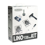 - Aqua-Linoldruck, Lino Printing Set, Complete Set With 5 X 20 Ml Tubes, 1 X 35 Ml Tube Lino Printing Ink, 82 716 097, Incl. Cutting Tool, Roller, Lino Printing Plates