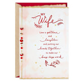 Hallmark Valentine's Day Card for Wife (Happiness and Hard Work)