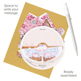 SANTORO Pirouette - 3D Pop Up Christmas Card - For Kids, For Adults (Gingerbread House)