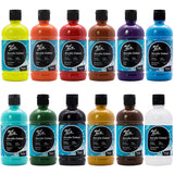 Signature Basic Color Acrylic Paint Set, 16.9Oz (500Ml), Semi-Matte Finish,Suitable For Canvas, Wood, Fabric, Leather, Cardboard, Paper, Mdf And Crafts