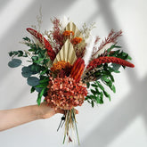 Natural Dried Flower Bouquet - Boho Pampas Grass & Eucalyptus Decor, Preserved Plants Bundle For Vases, Rustic Floral Arrangements For Home Wedding Table Centerpiece Decorations