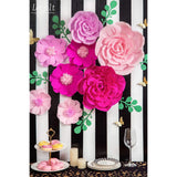 Giant Paper Flowers Decoration For Wall 3D Artificial Flowers Wedding Backdrop Handcrafted Rose For Baby Shower Bridal Shower Nursery Wall