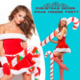 8 Pieces 47 Inch 35 Inch Inflatable Christmas Candy Canes Blow Up Candy Canes Balloon For Indoor And Outdoor Xmas Party