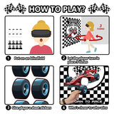 Racing Car Party Games, Pin The Wheel On The Cars Game For Monster Truck Wheels Car Speed Birthday Party Decorations Supplies