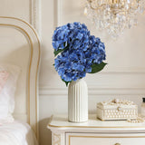3Pcs Real Touch Artificial Hydrangea Flowers, 21 Inch Large Lifelike Silk Dry Faux Hydrangeas For Wedding, Home, Party, Office & Table Centerpiece Decoration