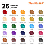 Acrylic Paint Set, 25 Vintage Colours, 2Oz/60Ml Bottles, Rich Pigmented, Premium Acrylic Paints For Artists, Beginners And Kids On Rocks Crafts Canvas Wood Ceramic