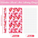 Valentines Wrapping Paper Roll - 1 Roll 17”X 33Ft Valentines Day Gift Wrap Paper Red Love Heart Design For Girls Women Valentine Date Favor Sweet Heart Style