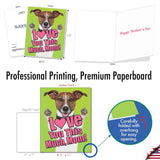 - Jumbo Mother'S Day Card (8.5 X 11 Inch) - Big Animal Greeting Notecard - Dog Love You This Much J6611Fmdg