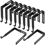 8 Pcs Adjustable Cubicle Hanger Universal Partition Metal Cubicle Hooks Door Hanger, Adjusted To Fit Panels With 1 3/8 Inch To 3 1/2 Inch Thickness For Office Whiteboard (Black)