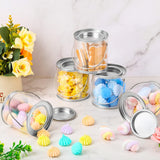 Paint Cans Clear Plastic Paint Cans 3 X 3 Inches Mini Empty Bucket With Lids Small Transparent Containers For Art Crafts Candy Diy Projects Christmas Party Favor Decor(24 Pack)