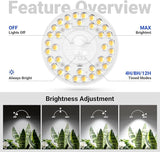 Orbgrow OG11A Grow Light Bulbs 4 Pack Full Spectrum E26 Plant Lights with Timer