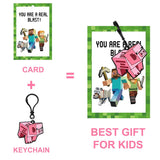 Valentines Day Cards For Kids School 24Pack Valentines Cards With Cute Keychains Valentines Day Gifts For Kids For School Party Favors Boys Girls Calssroom Exchange Game Prizes