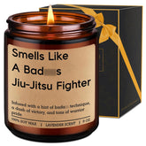 Candle, Jiu Jitsu Gifts, Brazilian Jiu Jitsu Gifts For Men, Women, Husband, Son - Funny Valentines, Birthday Present For Jiu-Jitsu Lovers, Practitioners, Fighters, Instructors - Jiu-Jitsu Decor