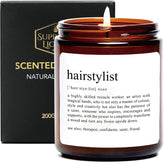 Funny Gifts For Hairstylist, Cool Hairdresser Candle For Women, Thank You Gifts For Hairstylist, Hair Dresser Gift Idea, Sandalwood Rose Scented Candle