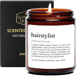 Funny Gifts For Hairstylist, Cool Hairdresser Candle For Women, Thank You Gifts For Hairstylist, Hair Dresser Gift Idea, Sandalwood Rose Scented Candle