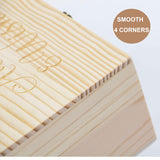 Baby Shower Advice And Wishes Cards For Parents To Be, 50 Pcs Double-Sided Baby Prediction Cards, Gender Reveal Party Keepsake, Baby Shower Decorations And Activities, Includes Wood Keepsake Box