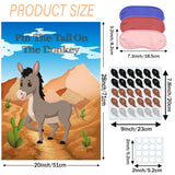 Pin The Tail On The Donkey Party Game With 60 Pcs Tails Large Donkey Games Poster For Kids Birthday Party Decorations Carnival Party Supplies Large Birthday Party Supplies Blindfolded Game