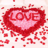 1000 Red Artificial Silk Rose Petals Flower Decoration For Valentine'S Day, Wedding, Anniversary Parties