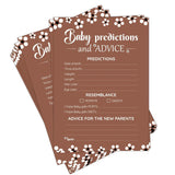 50 Pack Cielito Lindo Themed Baby Shower Prediction & Advice Cards Gender Neutral Decorations Games For Boy Or Girl Large 7 X 5 Inch Activity Keepsake For Baby Shower Party New Parents