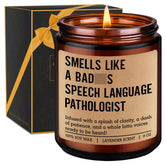 Candle, Speech Language Pathologist Gifts, Slp Gifts - Therapy Appreciation Present For Speech Therapist, Pathologist, Teacher - Valentines, Birthday, Graduation Ideas For Slp Student, Women, Men
