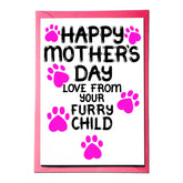 Mother'S Day Card From Furry Child, Dog, Cat Mothers Day Card For Pet, Puppy, Kitty Mom, Mommy