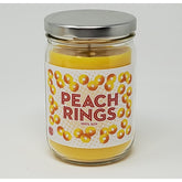 Peach Ring Candle ~ Candy Scented ~Scented Soy Wax 12Oz ~ Long Burn Time ~ Made In Usa (12 Oz, Peach)