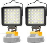 2 Pack Cordless LED Work Light Compatible with Dewalt 20V Max Battery 11200LM Portable Flood Light with USB Type C