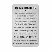 Husband Valentines Day Card From Wife, Personalized I Love My Husband Birthday Gift Ideas, Mens Fathers Day Anniversary Card For Him
