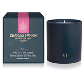 Luxury Scented Candle – 1 Wick, Hand-Poured, Long Lasting, Clean Burning, 210G / 7.5Oz, Burns For Up To 50 Hours, Made In England – Tuberose, Jasmine & Ylang Ylang – Garden Of Eden
