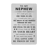 Nephew Card - Gifts For My Nephew Birthday Graduation Wedding Christmas Father'S Day Back To School Card From Aunt