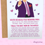 Donald Trump Funny Mother'S Day Card For Mom - Best Mom Ever President Trump Card For Mother - Hilarious Gift For Mothers Day - Made In The Usa