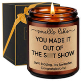 You Made It Candle - Congratulations, Retirement, New Beginnings Gifts For Women Men - Quit Job, New Job Gifts For Her Him - Coworker Leaving, Farewell Presents For Coworkers, Work Friends