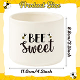 Summer Bee Sweet Candy Dish Cauldron,Summer Mini Ceramic Candy Bowl Tiered Tray Decor, Snack Serving Bowl Party Favor Desktop Decoration For Home Kitchen Events(Bee Sweet)