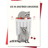 Funny Valentines Day Card,Valentines Day Cards Gifts For Him Her,Valentines Day Card For Husband Wife Boyfriend Girlfriend Fiance Fiancee Men Women With Cute Raccoon Design