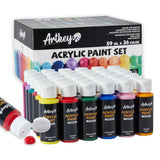 Acrylic Paint Set - 36 Colors 2 Oz/59 Ml Acrylic Paints Professional Artists Painting Kit For Canvases Fabric Rock Leather Easter Egg Wood Ceramic Glass Art Craft Painting